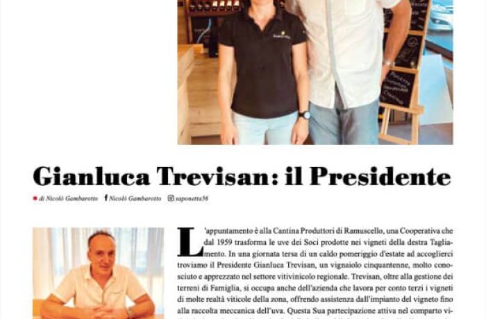 “TOP Taste Of Passion” incontra il Presidente Gianluca Trevisan