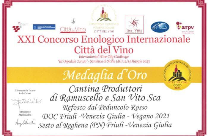 XXI Concorso Enologico Internazionale - Cantina Ramuscello
