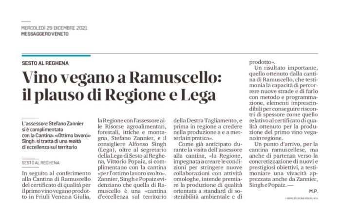 Vini Vegani - Cantina Ramuscello