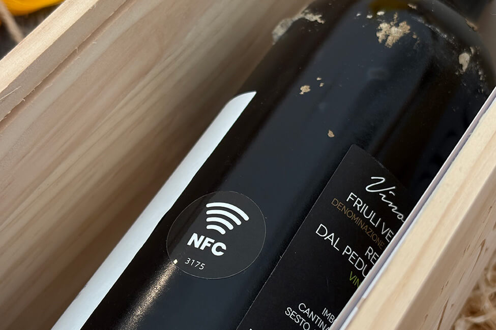 Certificato digitale NFT associato alla bottiglia